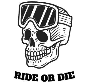 Adesivo per roulotte cavalcare o morire - TenStickers