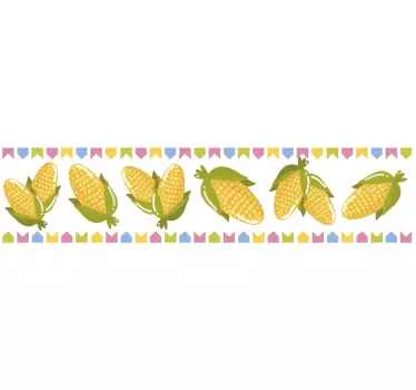 Adesivo mantovana pannocchia di mais - TenStickers
