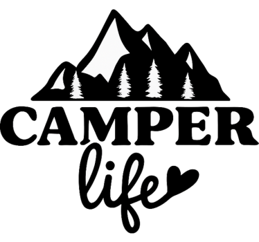 Adesivo per roulotte camper life - TenStickers