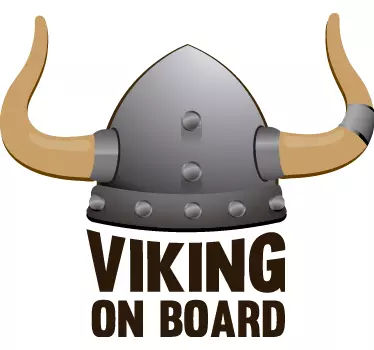 Disegno per pareti vichingo a bordo - TenStickers