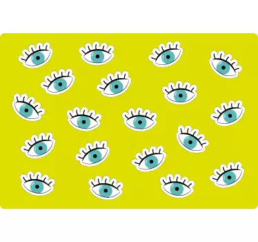 Cover adesiva pc occhi - TenStickers