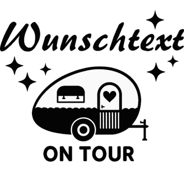 Adesivo per roulotte custom in tour - TenStickers