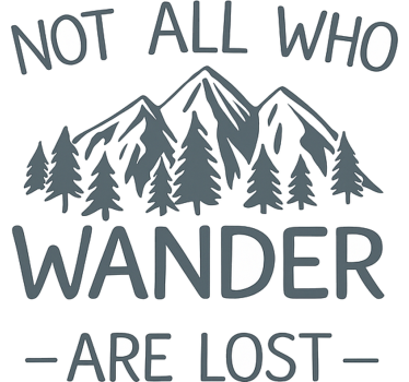 Adesivo per camper citazione del viaggiatore nomade - TenStickers