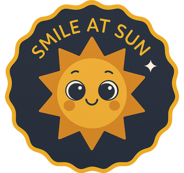 Adesivo per auto sorridi al sole - TenStickers