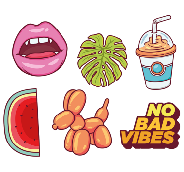 Adesivo per laptop set originale creativo - TenStickers