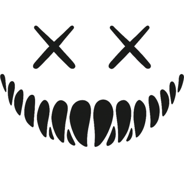 Adesivo per auto occhi sorridenti - TenStickers