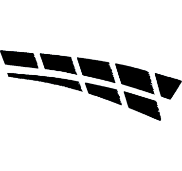 Adesivo per auto strisce astratte monocolore - TenStickers