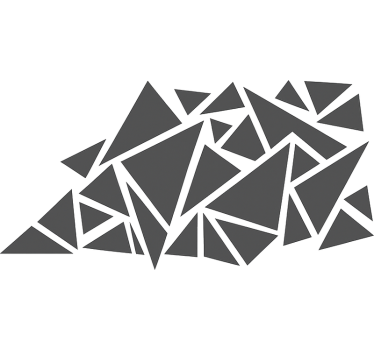 Adesivo per auto triangoli geometrici - TenStickers