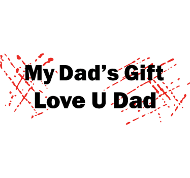 Adesivo per auto ti voglio bene papà - TenStickers