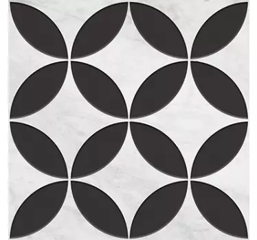 Adesivo per piastrelle nero grigio - TenStickers
