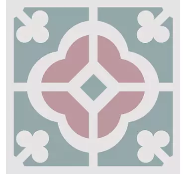 Piastrella adesiva floreale - TenStickers