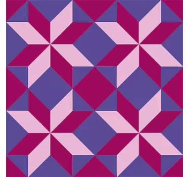Adesivo murale piastrelle geometiche colorate - TenStickers