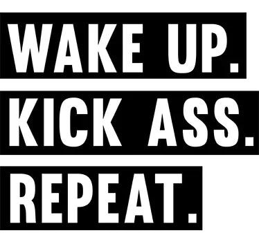 Adesivo murale con frase motivazionale - TenStickers