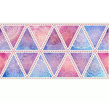 Adesivo murale soggiorno greca mandala - TenStickers