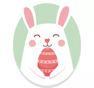 Adesivo decorativo coniglietto di pasqua - TenStickers