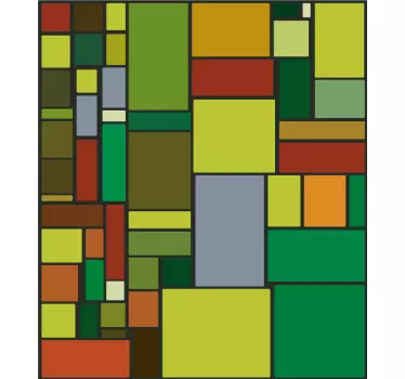 Adesivo per vetri pellicola geometrica - TenStickers
