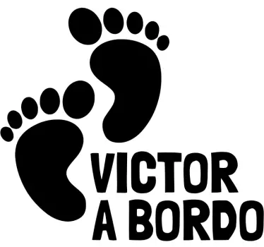 Adesivo per auto bebè a bordo - TenStickers