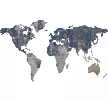 Adesivo mappamondo con effetto muro - TenStickers