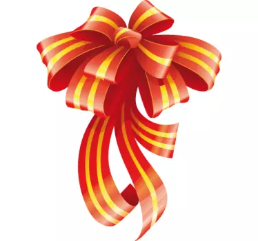 Vetrofania Natale fiocco 3 - TenStickers