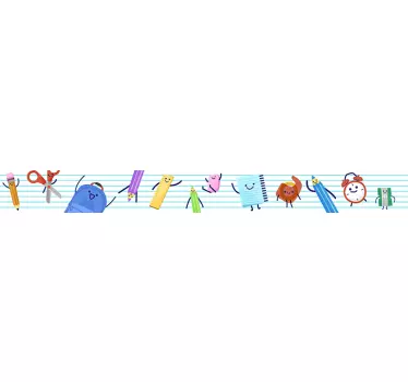 Sticker decorativo oggetti scuola - TenStickers