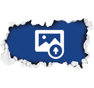 Adesivo murale soggiorno personalizzato illusione buco - TenStickers