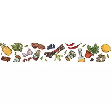 Adesivo cucina stile rustico - TenStickers