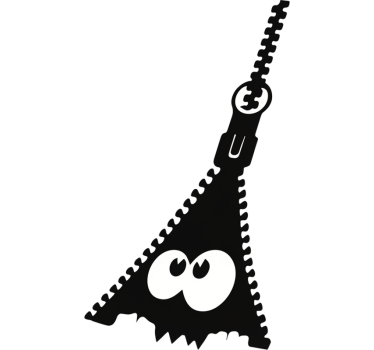 Adesivo per laptop mostro della cerniera - TenStickers