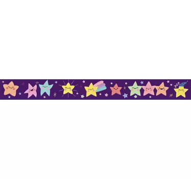 Sticker cameretta stelle felici - TenStickers