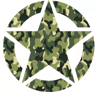 Adesivo per auto stella militare - TenStickers