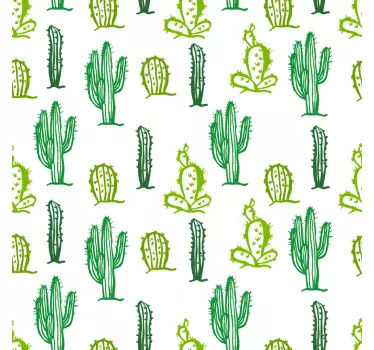 Sticker adesivo per mobili con cactus - TenStickers