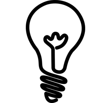 Adesivo con lampada per logo mac - TenStickers