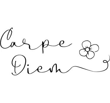 Adesivo per pc con scritta "carpe diem" - TenStickers