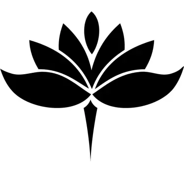 Adesivo per automobile con fiore di loto - TenStickers