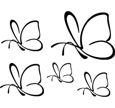 Adesivo per auto di farfalle - TenStickers