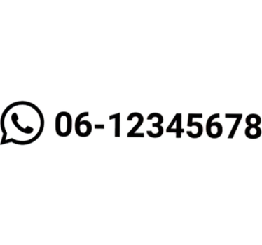 Adesivo per auto numero di telefono personalizzato - TenStickers