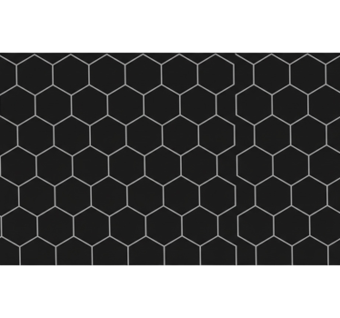 Adesivo per cucina nido d'ape nero opaco - TenStickers