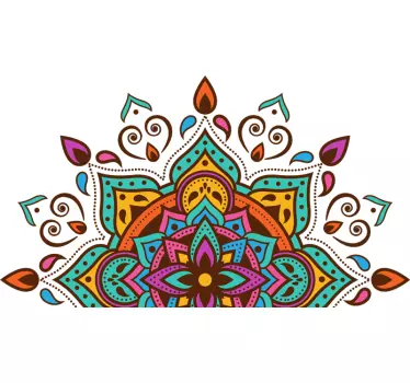 Adesivo per parete con mandala geometrico - TenStickers