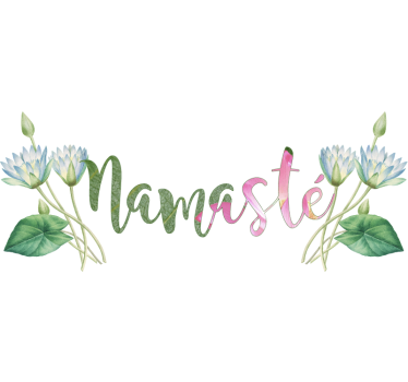 Adesivo murale con scritta "namasté" - TenStickers