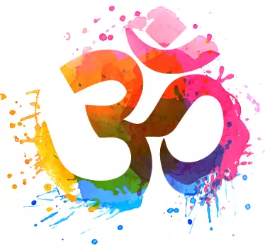 Adesivo da parete simbolo Om yoga - TenStickers