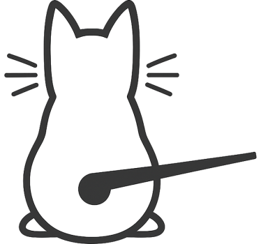 Adesivo per auto gatto con coda mobile - TenStickers