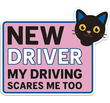 Adesivo per auto divertente e carino neopatentato - TenStickers