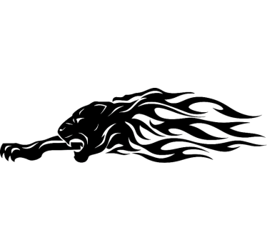 Adesivo per auto pantera nera - TenStickers