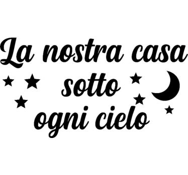 Adesivo per camper la nostra casa mobile - TenStickers