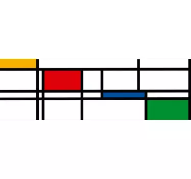 Adesivo murale astratto e geometrico - TenStickers