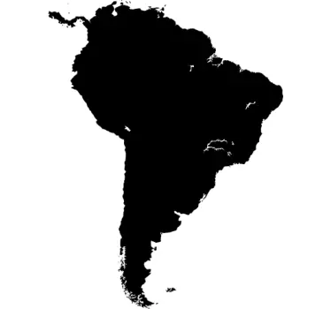 Adesivo murale lavagna America del Sud - TenStickers