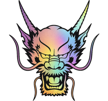 Adesivo per auto design multicolore - TenStickers