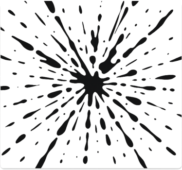 Adesivo per auto design pittura splash - TenStickers