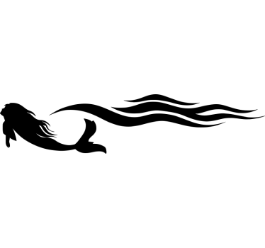 Adesivo per roulotte onde di sirena - TenStickers