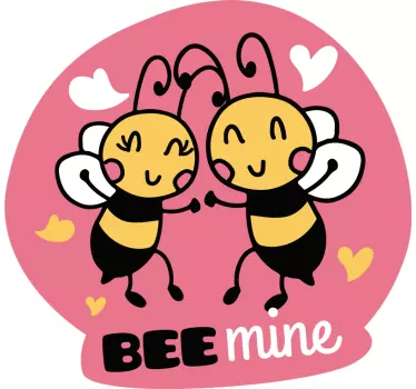 Adesivo per pc con scritta "bee mine" - TenStickers
