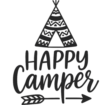 Adesivo per roulotte stile boho tipi - TenStickers
